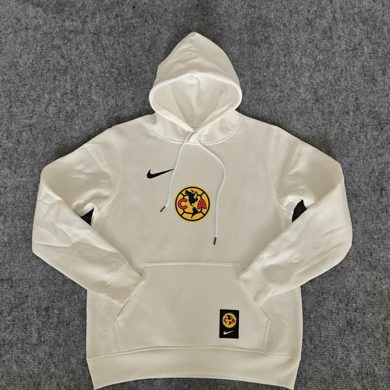 Club America Soccer Hoodie White Replica 2024