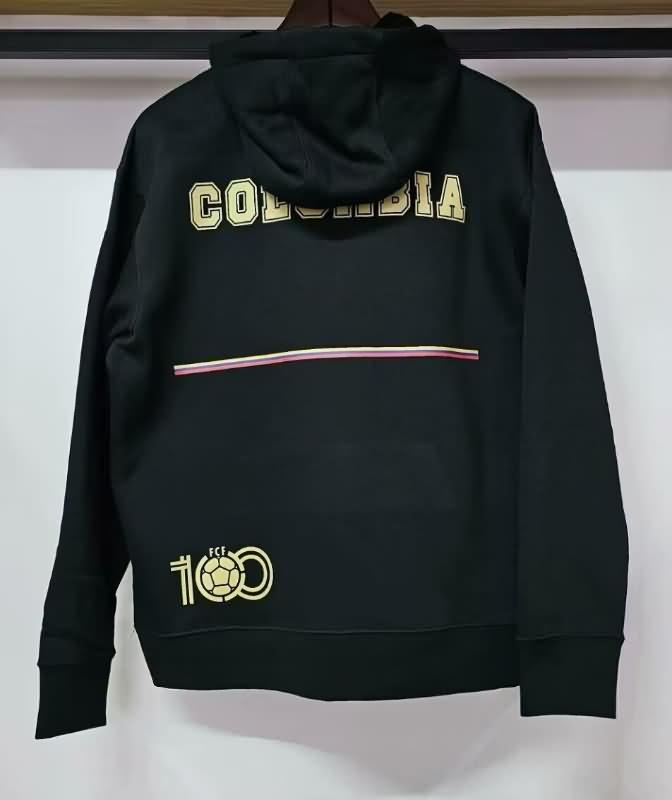 Colombia Soccer Hoodie Anniversary Black Replica 100th