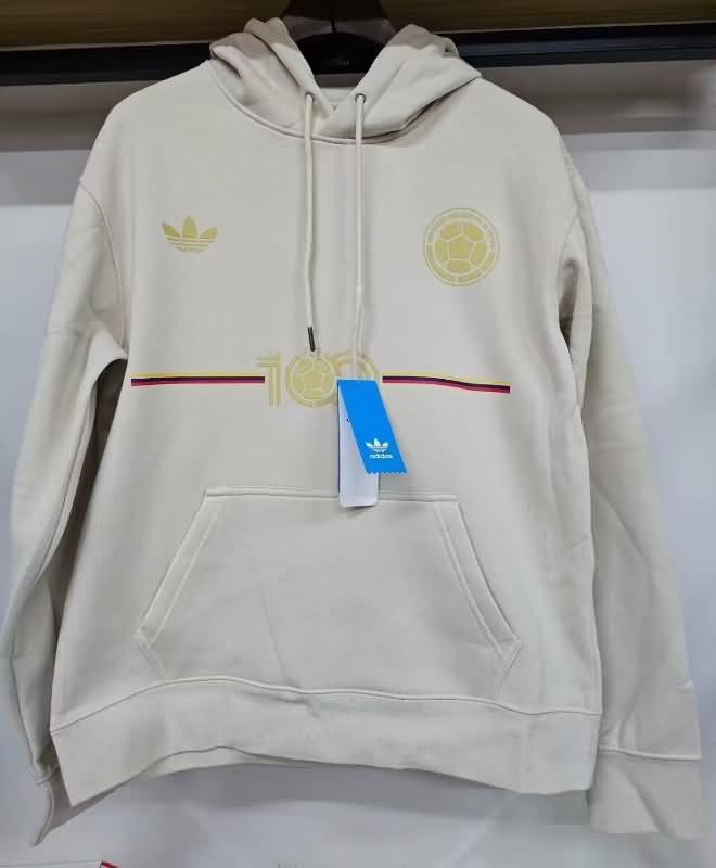 Colombia Soccer Hoodie Anniversary Cream Replica 100th