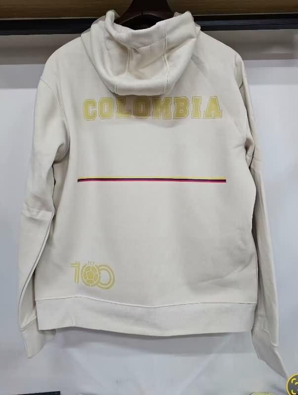 Colombia Soccer Hoodie Anniversary Cream Replica 100th