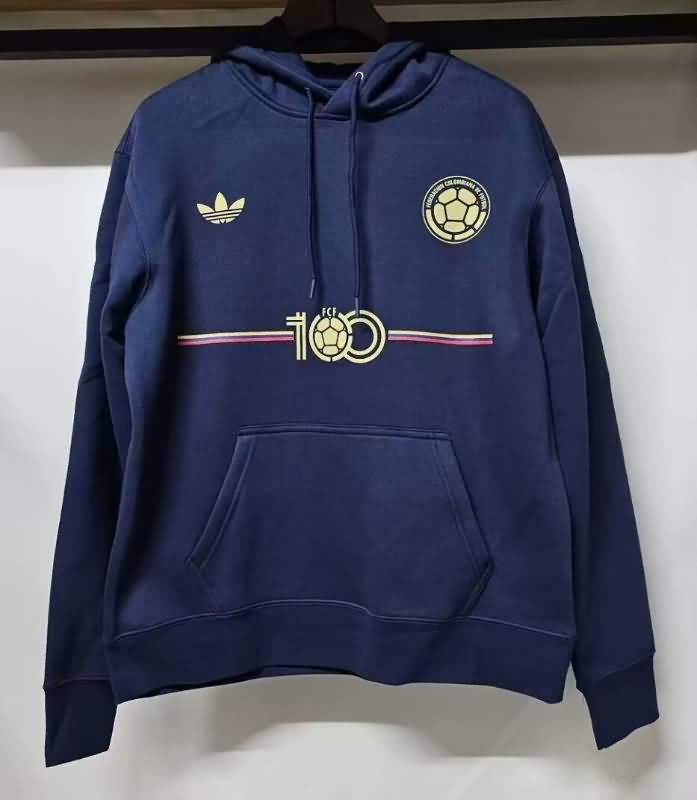 Colombia Soccer Hoodie Anniversary Dark Blue Replica 100th