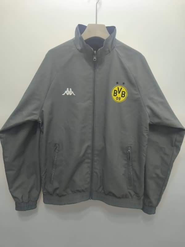 Dortmund Soccer Windbreaker Black Grey Replica 24/25