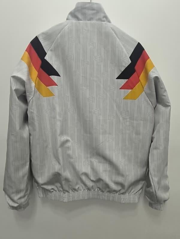 Germany Soccer Windbreaker White Black Reversible Replica 2024