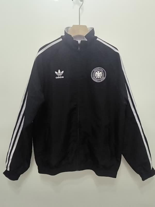 Germany Soccer Windbreaker White Black Reversible Replica 2024