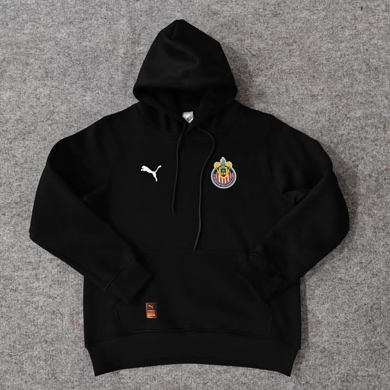 Guadalajara Soccer Hoodie Black Replica 2024