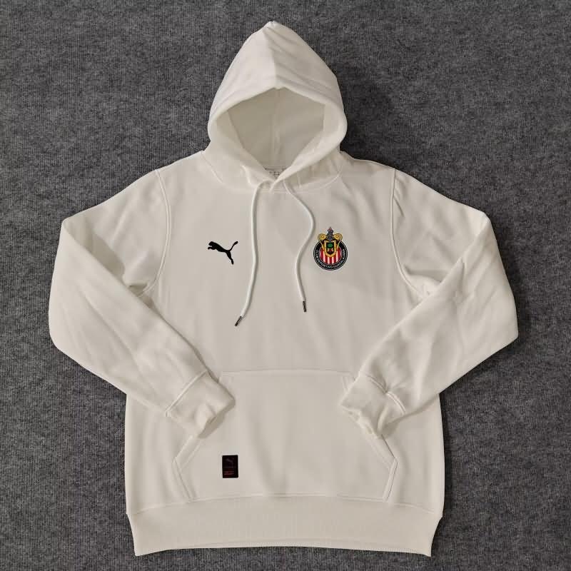 Guadalajara Soccer Hoodie White Replica 2024