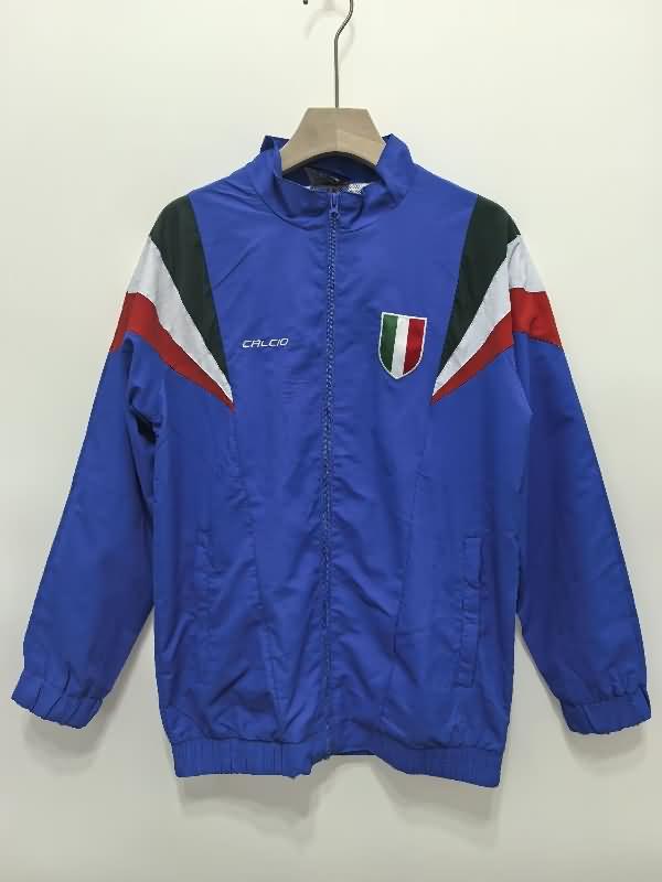 Italy Soccer Windbreaker 03 Blue Replica 2024