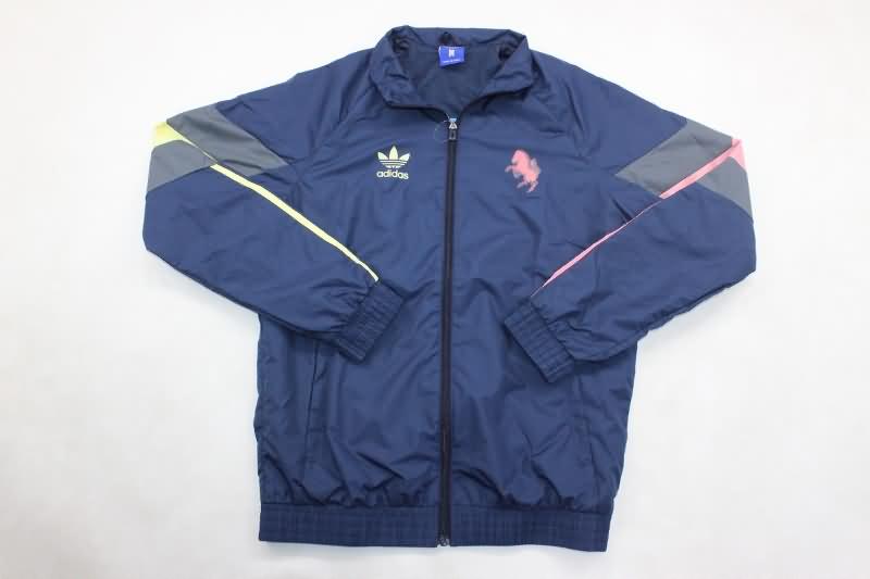 Juventus Soccer Windbreaker Dark Blue Replica 24/25