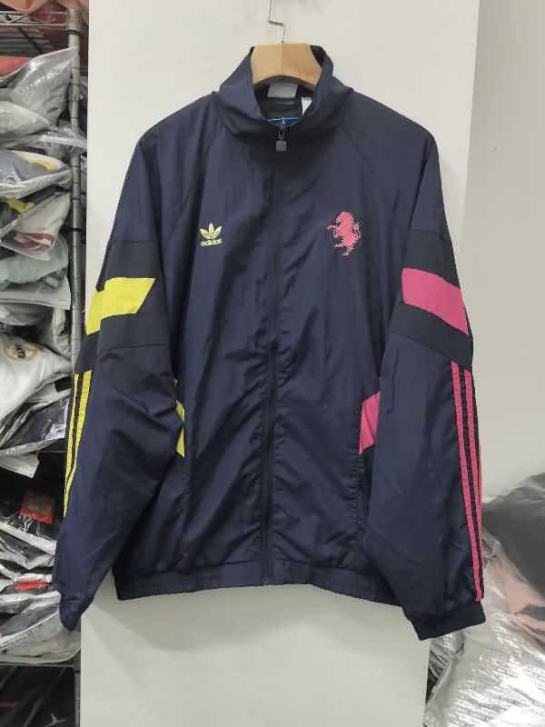 Juventus Soccer Windbreaker 02 Dark Blue Replica 24/25