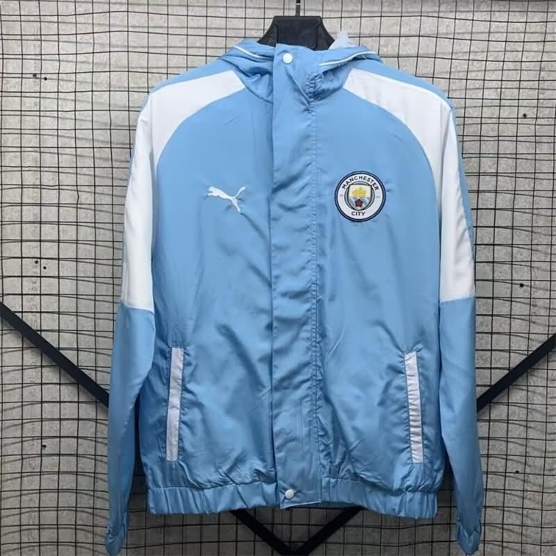 Manchester City Soccer Windbreaker Blue Replica 24/25