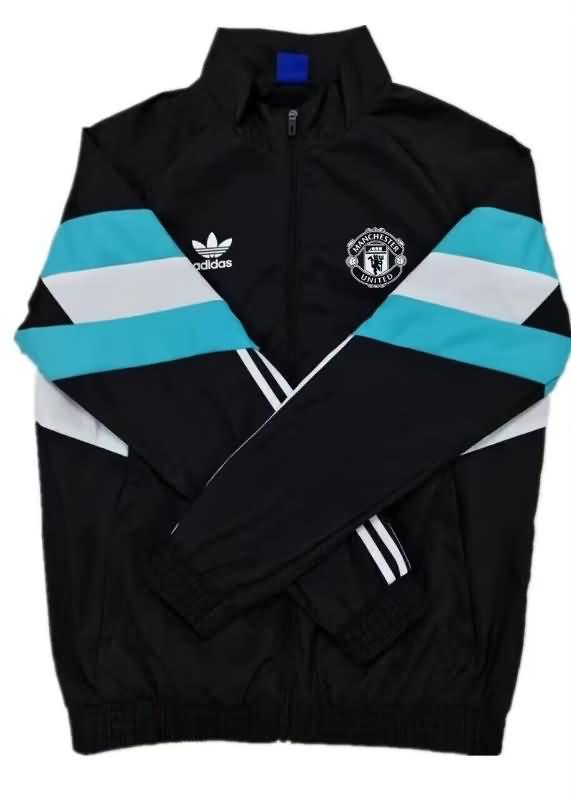 Manchester United Soccer Windbreaker 02 Black Replica 24/25