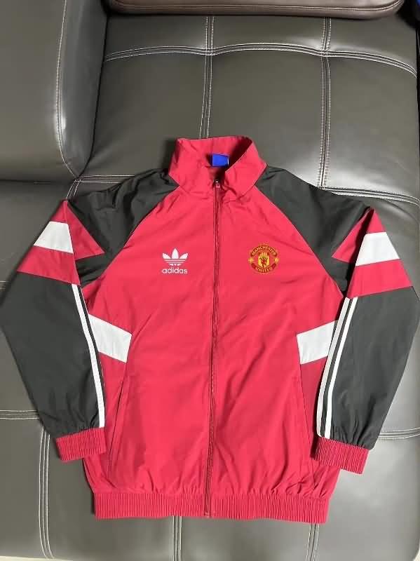 Manchester United Soccer Windbreaker Red Replica 24/25