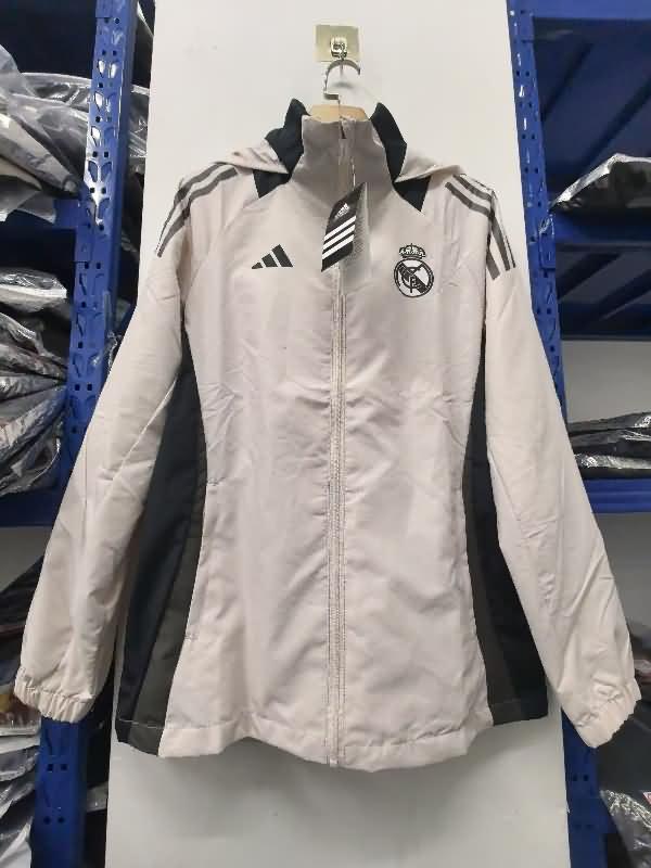 Real Madrid Soccer Windbreaker Beige Replica 24/25