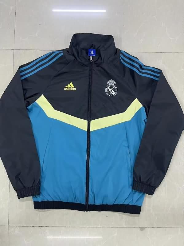 Real Madrid Soccer Windbreaker Blue Replica 24/25