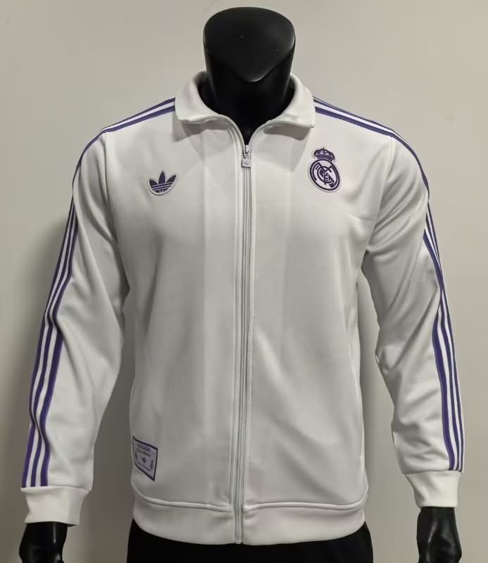 AAA Quality Real Madrid 24/25 White Soccer Jacket