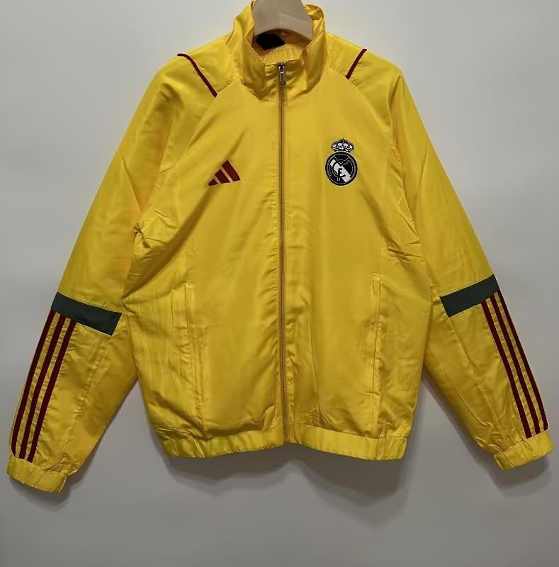 Real Madrid Soccer Windbreaker Yellow Replica 24/25