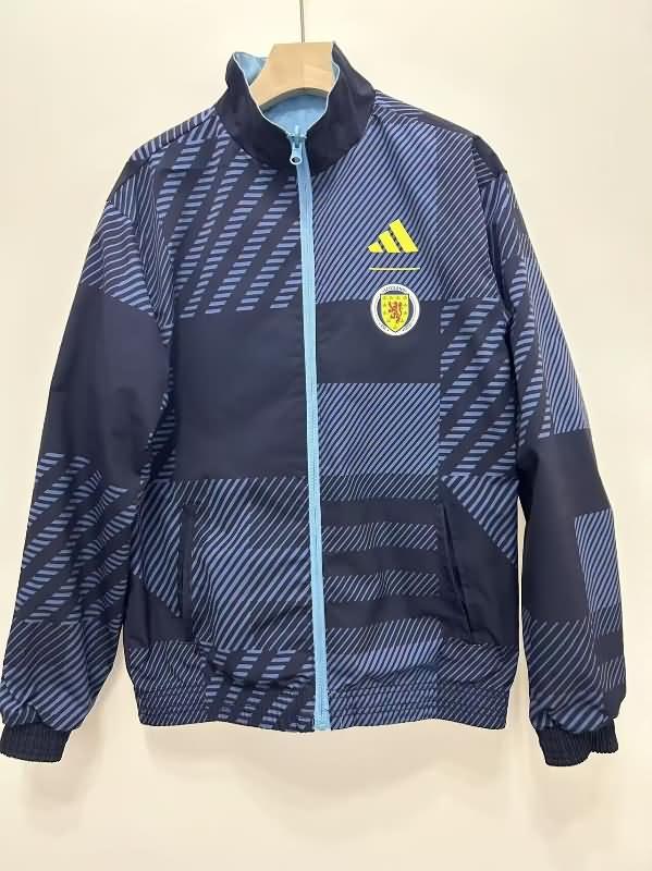 Scotland Soccer Windbreaker Dark Blue Reversible Replica 24/25