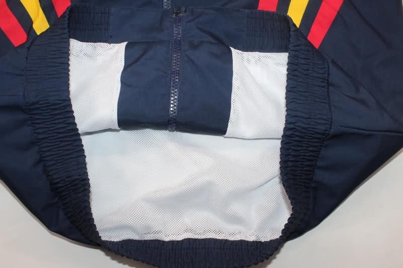 Spain Soccer Windbreaker Dark Blue Replica 2024