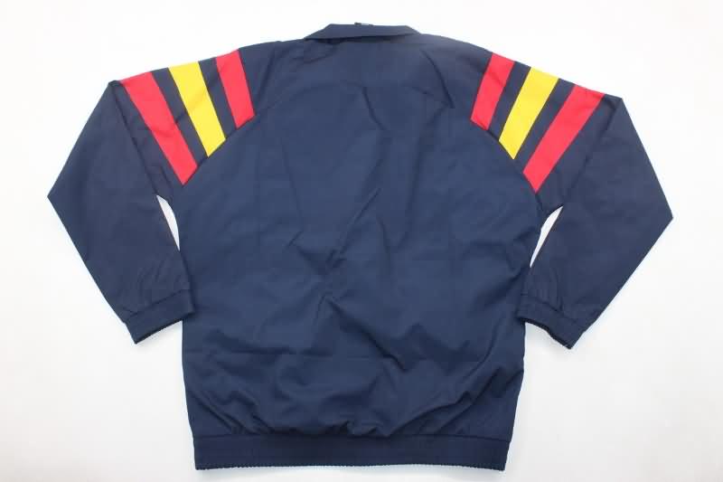 Spain Soccer Windbreaker Dark Blue Replica 2024