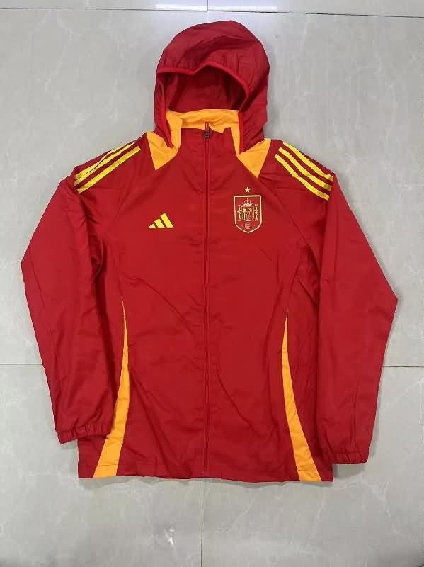 Spain Soccer Windbreaker Red Replica 2024