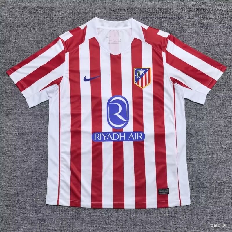 Atletico Madrid Soccer Jersey Home Replica 25/26