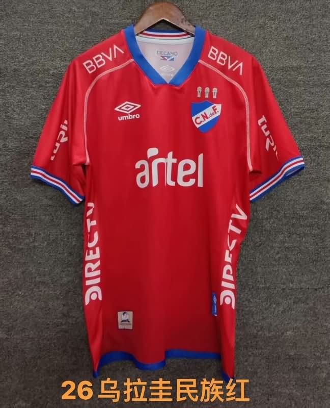 Club Nacional Soccer Jersey Red Replica 2025