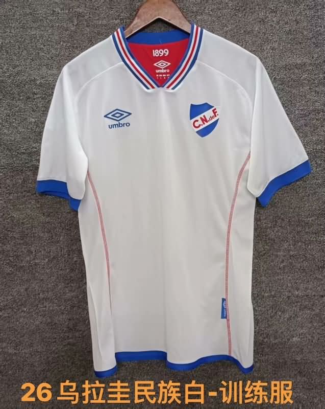 Club Nacional Soccer Jersey White Replica 2025