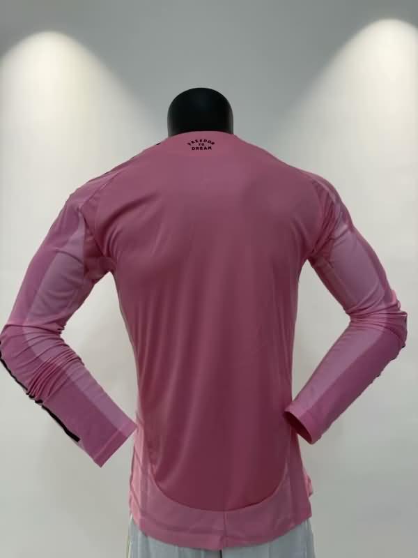 Inter Miami Soccer Jersey Home Long Sleeve (Player) 2025