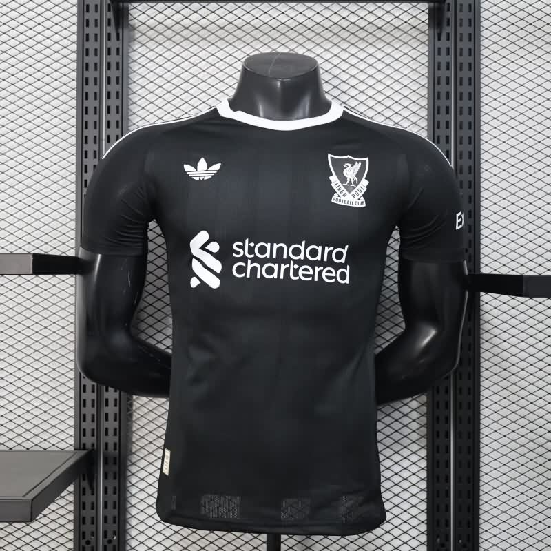 AAA Quality Liverpool 25/26 Goalkeeper Black Soccer Jersey (Player) AAA Quality Liverpool 25/26 Goalkeeper Black Soccer Jersey (Player)