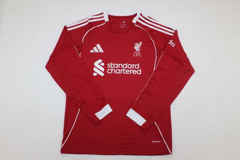 AAA Quality Liverpool 25/26 Home Long Sleeve Soccer Jersey AAA Quality Liverpool 25/26 Home Long Sleeve Soccer Jersey