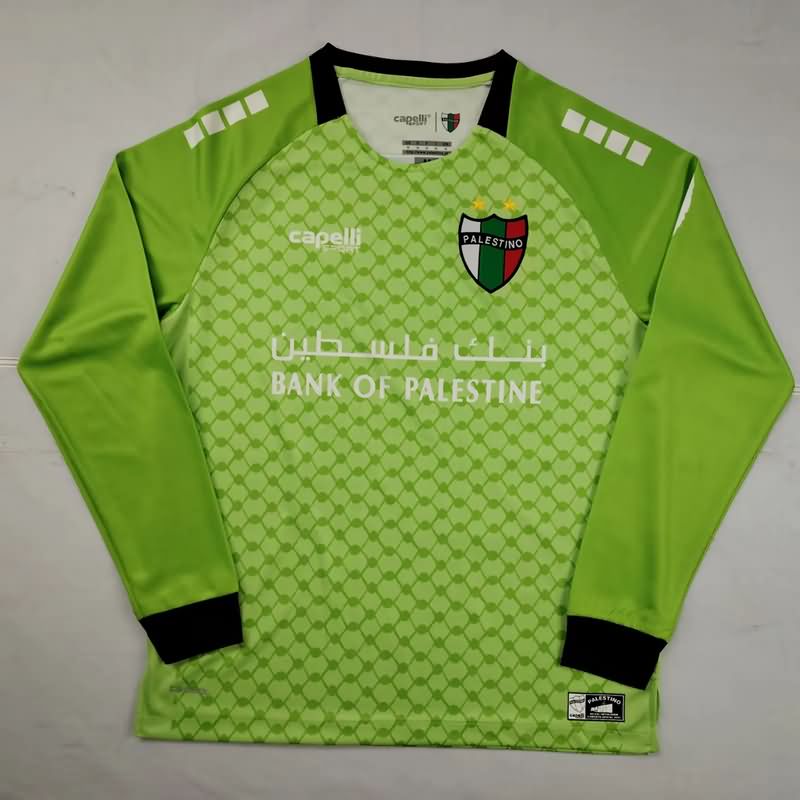 AAA Quality Palestino 2025 Goalkeeper Green Long Sleeve Soccer Jersey AAA Quality Palestino 2025 Goalkeeper Green Long Sleeve Soccer Jersey