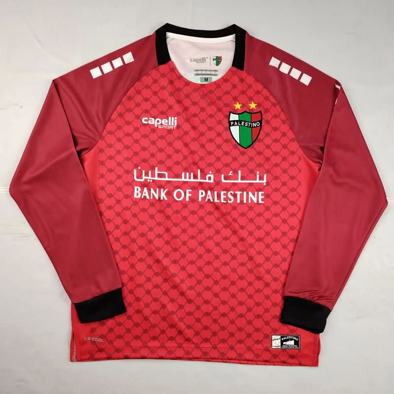 AAA Quality Palestino 2025 Goalkeeper Red Long Sleeve Soccer Jersey AAA Quality Palestino 2025 Goalkeeper Red Long Sleeve Soccer Jersey