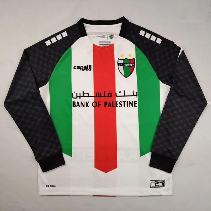 AAA Quality Palestino 2025 Home Long Sleeve Soccer Jersey AAA Quality Palestino 2025 Home Long Sleeve Soccer Jersey
