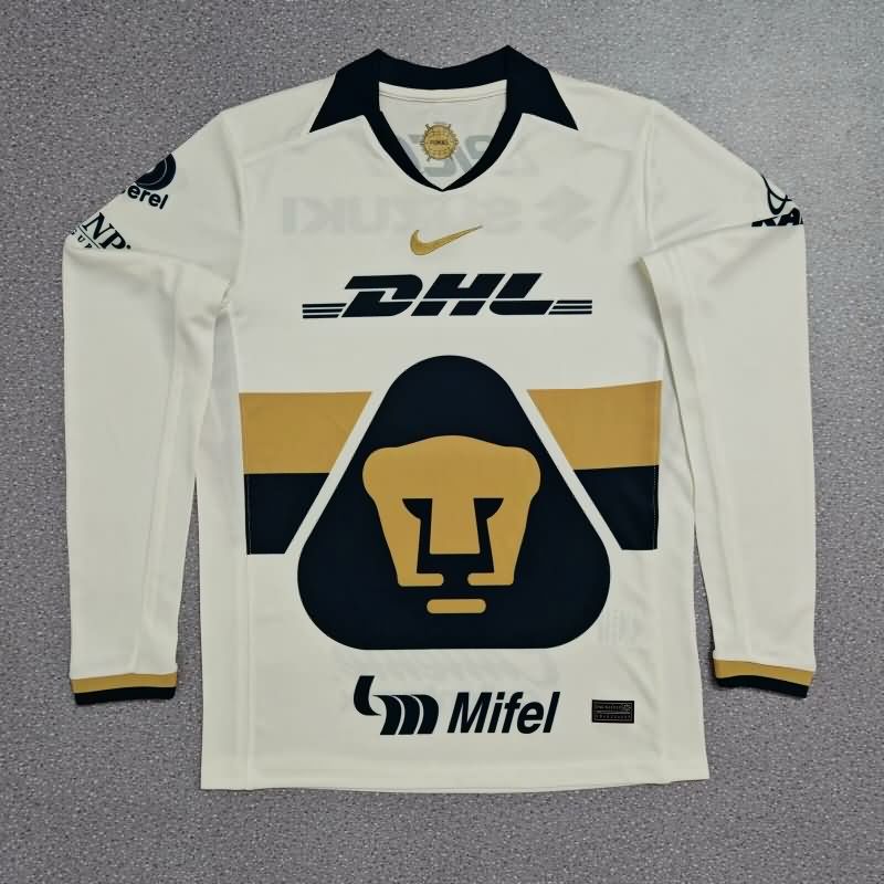 AAA Quality Pumas UNAM 25/26 Home Long Sleeve Soccer Jersey AAA Quality Pumas UNAM 25/26 Home Long Sleeve Soccer Jersey