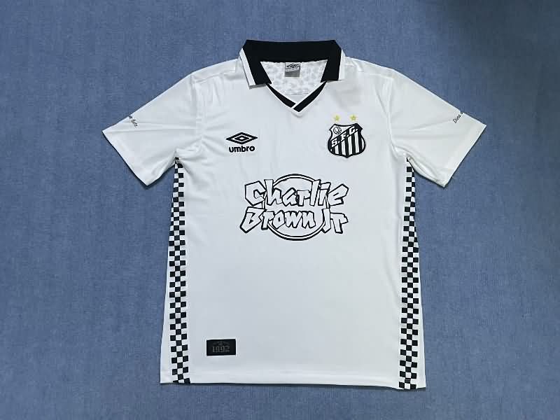 Santos Soccer Jersey White Replica 2025