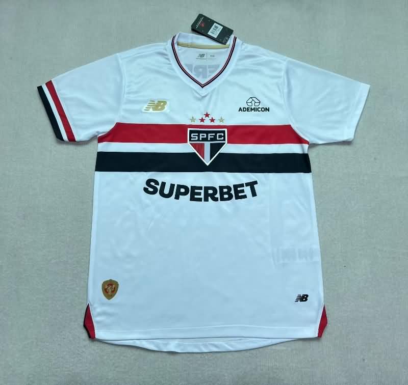 Sao Paulo Soccer Jersey Home Replica 2025