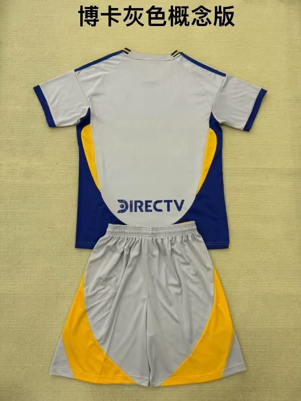 Kids Boca Juniors Soccer Jersey Grey Replica 25/26