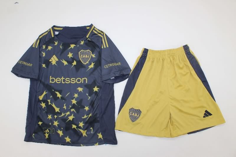 Kids Boca Juniors 25/26 Third Soccer Jersey And Shorts Kids Boca Juniors 25/26 Third Soccer Jersey And Shorts
