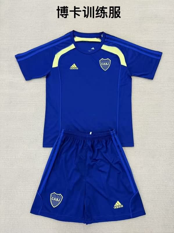 Kids Boca Juniors 25/26 Training Soccer Jersey And Shorts Kids Boca Juniors 25/26 Training Soccer Jersey And Shorts