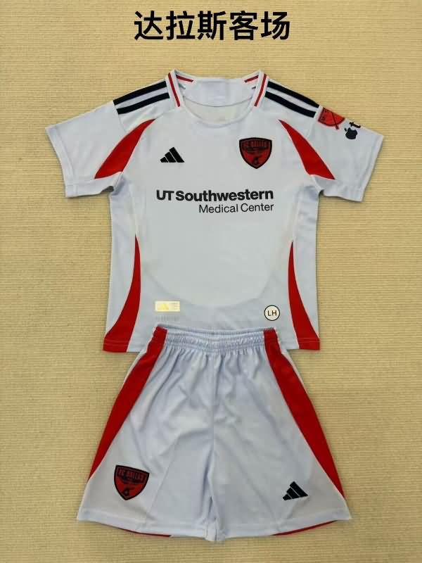 Kids FC Dallas 2025 Away Soccer Jersey And Shorts Kids FC Dallas 2025 Away Soccer Jersey And Shorts