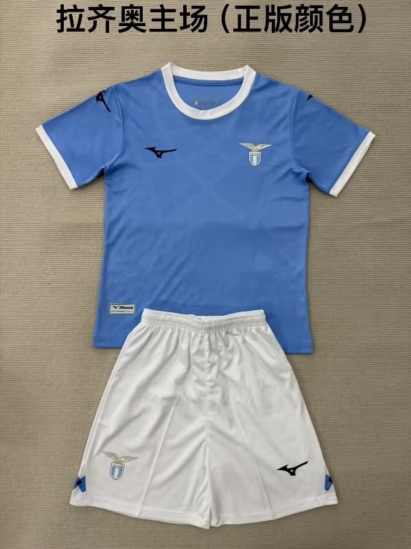 Kids Lazio 25/26 Home Soccer Jersey And Shorts Kids Lazio 25/26 Home Soccer Jersey And Shorts