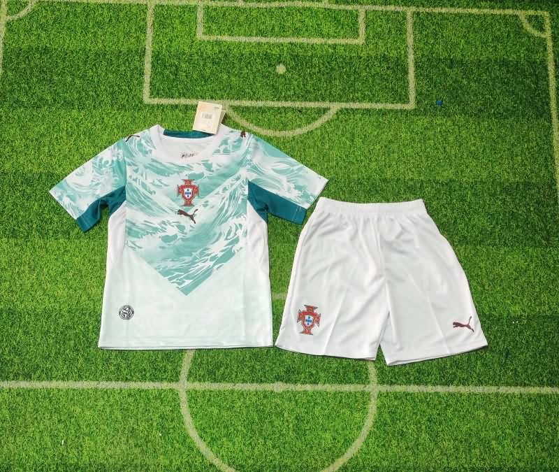 Kids Portugal 2026 World Cup Away Soccer Jersey And Shorts Kids Portugal 2026 World Cup Away Soccer Jersey And Shorts