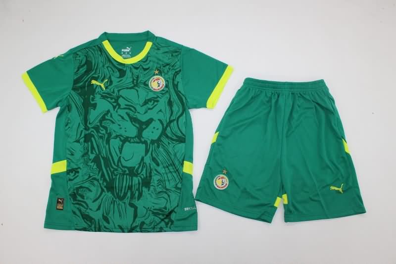 Kids Senegal 2025 Away Soccer Jersey And Shorts Kids Senegal 2025 Away Soccer Jersey And Shorts