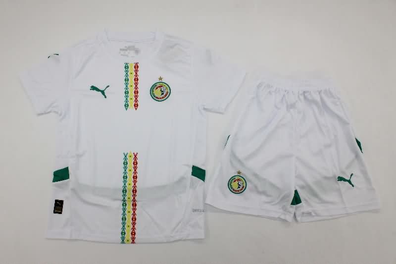 Kids Senegal 2025 Home Soccer Jersey And Shorts Kids Senegal 2025 Home Soccer Jersey And Shorts