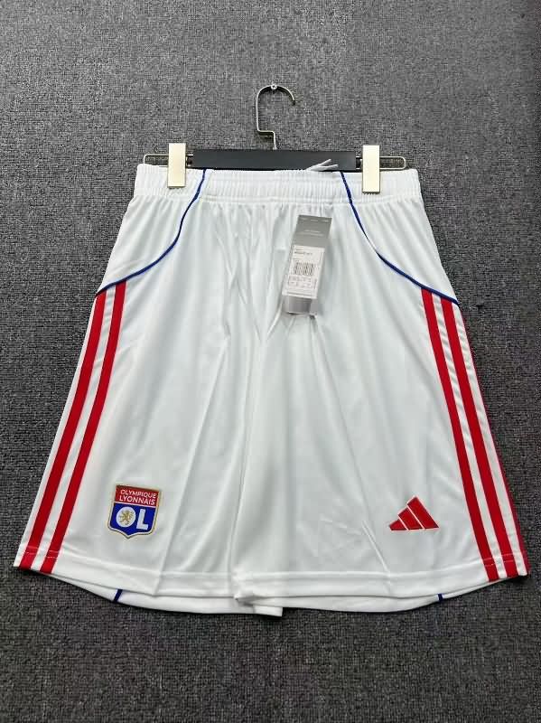 AAA Quality Lyon 25/26 Home Soccer Shorts AAA Quality Lyon 25/26 Home Soccer Shorts