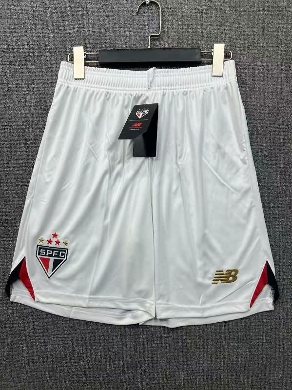 Sao Paulo Soccer Shorts Home Replica 2025