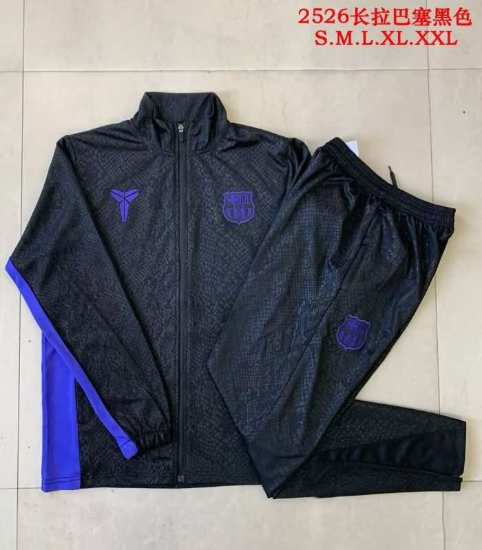 AAA Quality Barcelona 25/26 Black Soccer Tracksuit 04 AAA Quality Barcelona 25/26 Black Soccer Tracksuit 04
