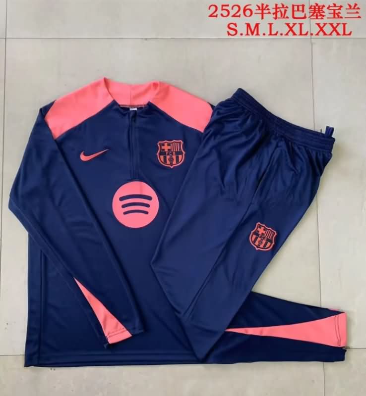 AAA Quality Barcelona 25/26 Dark Blue Soccer Tracksuit 02 AAA Quality Barcelona 25/26 Dark Blue Soccer Tracksuit 02
