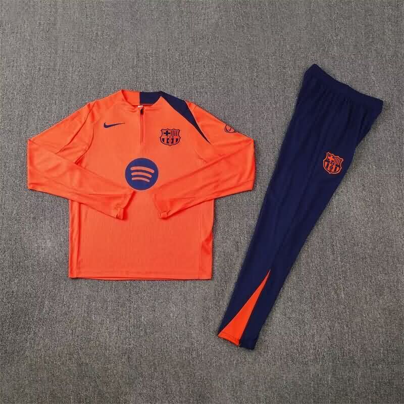 AAA Quality Barcelona 25/26 Orange Soccer Tracksuit AAA Quality Barcelona 25/26 Orange Soccer Tracksuit
