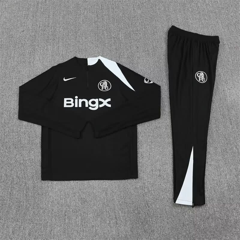 AAA Quality Chelsea 25/26 Black Soccer Tracksuit 03 AAA Quality Chelsea 25/26 Black Soccer Tracksuit 03